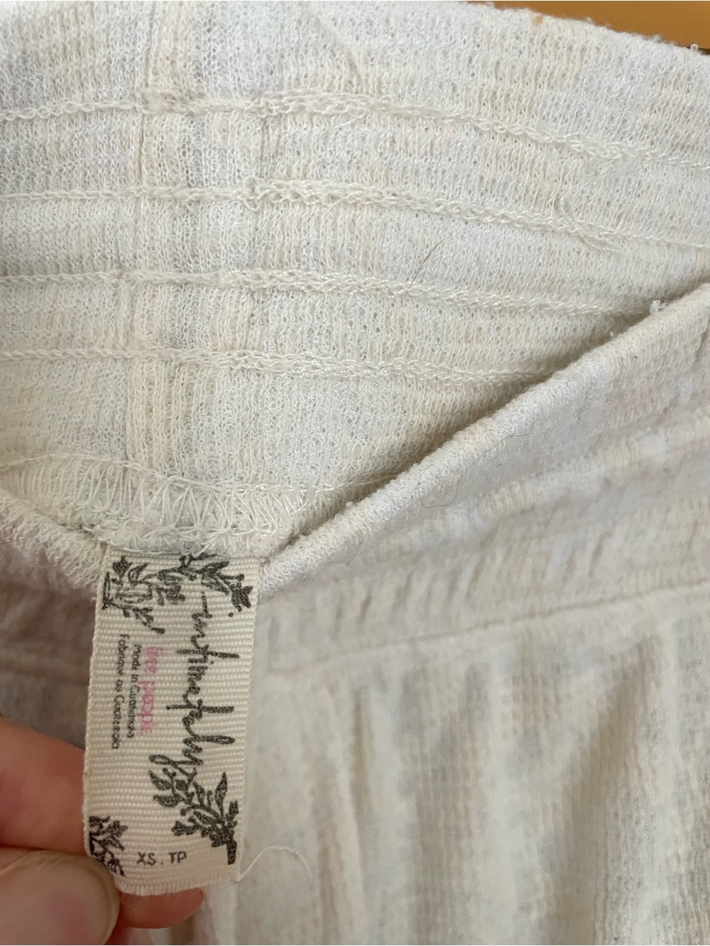 Free People Intimately Cozy Cool Girl Lounge Pants Size XS Boho Sheer Waffle - Picture 5 of 11